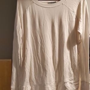 Athleta large studio cinch sweatshirt white